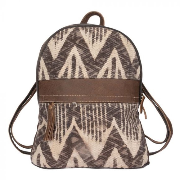 Myra Bag Handbags - Myra Bag Handmade Backpack Upcycled Canvas